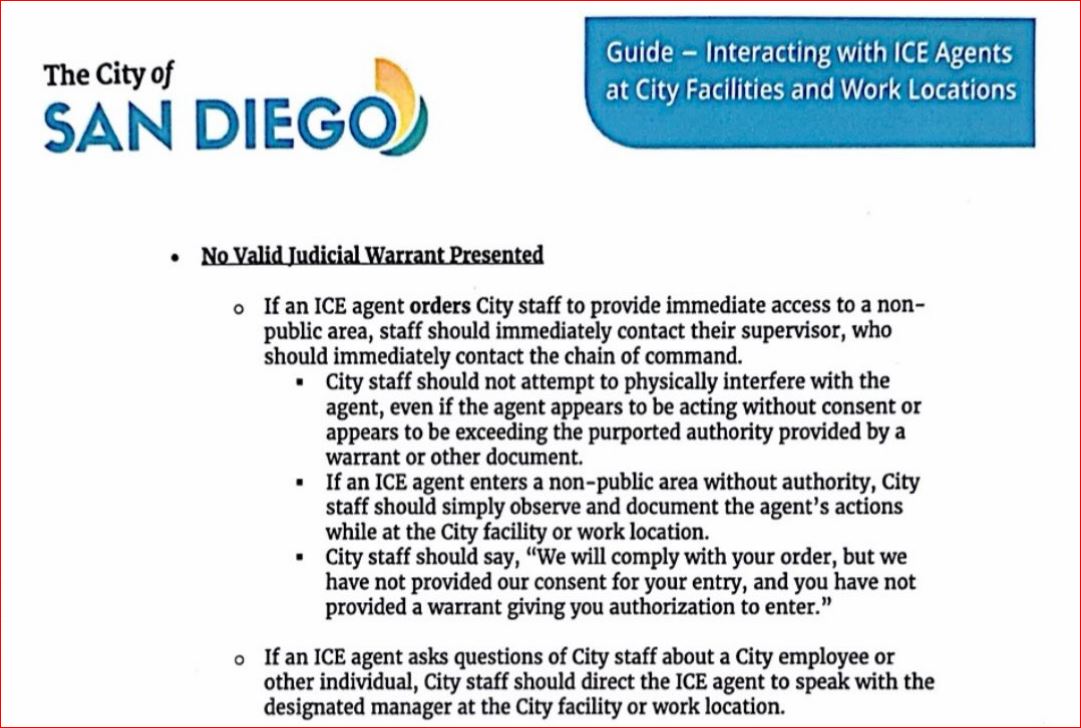 Memo suggests the City of San Diego's government is loaded with illegals