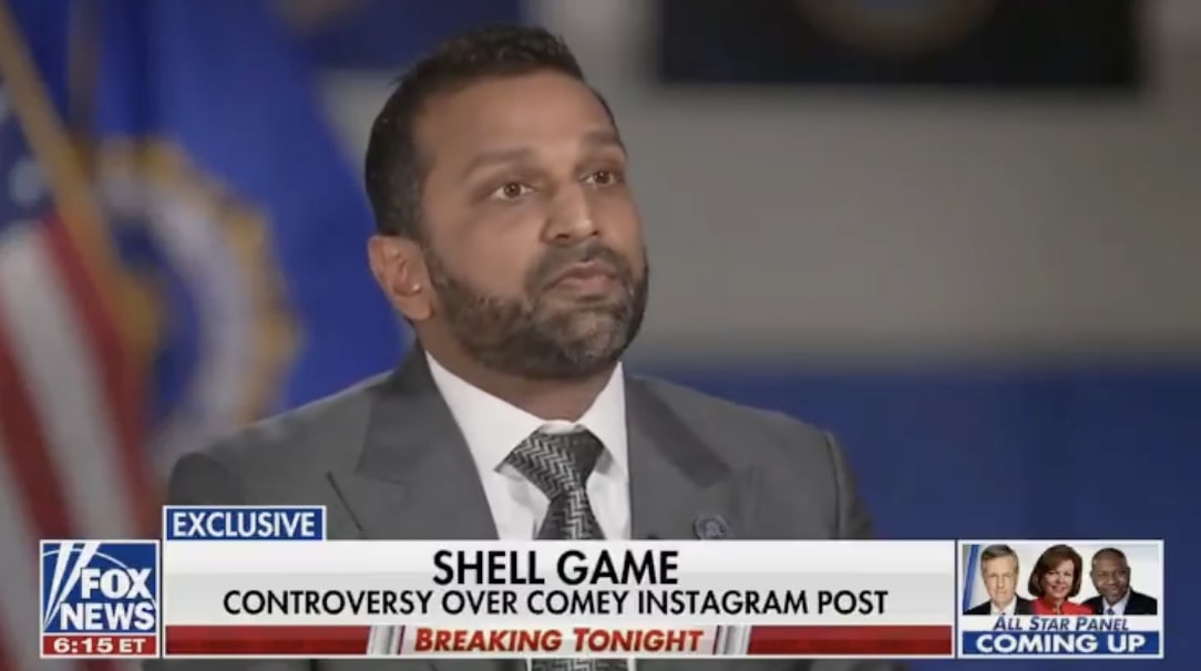 Kash Patel goes on Fox News, talks surge of ‘copycats’ after James Comey’s ‘8647’ post