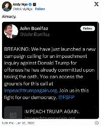 The Resistance: a third Trump impeachment?