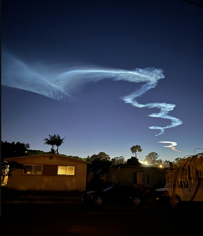 SpaceX over Southern California is a sight to behold